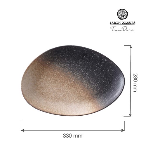 Zdjęcie do Talerz o organicznym kształcie Moon 330 mm [se] 2