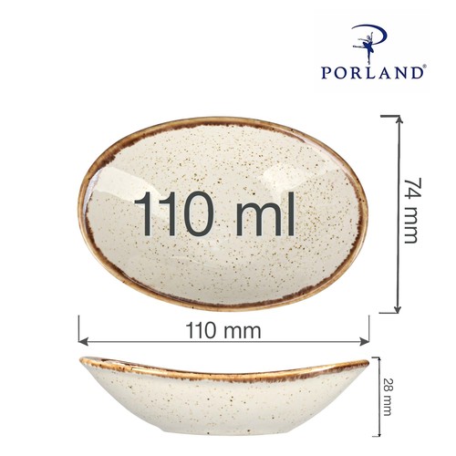 Fotografie pro Mini oválná miska Sand 110 mm 2