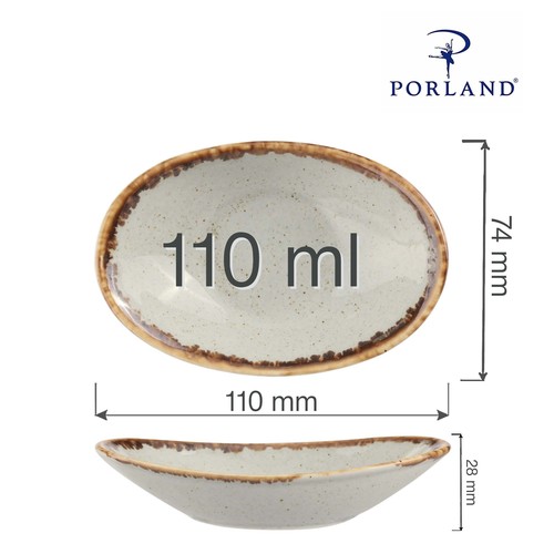 Photo for Ashen oval mini dish, 110mm 2