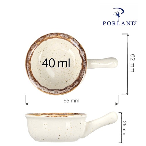 Photo for Sand mini dish with handle, 60mm 2