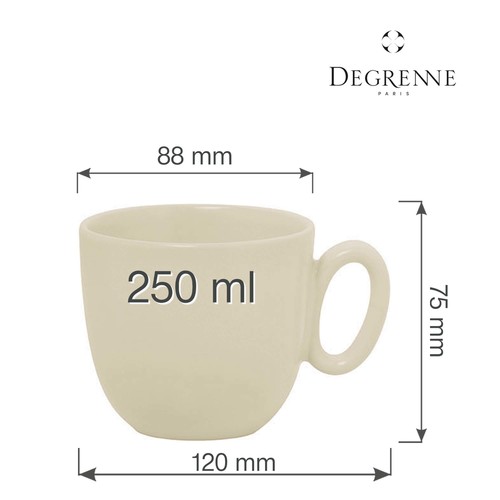 Zdjęcie do Filiżanka do kawy i herbaty Modulo Nature Kaolin, 250 ml 2
