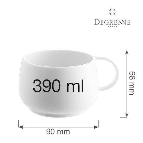 Zdjęcie do Filiżanka do cappucino Empileo Cafeterie Blanc, 390 ml 2