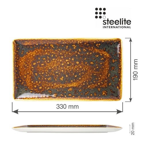 Zdjęcie do Półmisek prostokątny Vesuvius Amber 330 mm x 190 mm 2