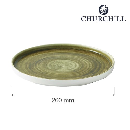 Photo for Stonecast Plume Green walled plate, 210mm 2