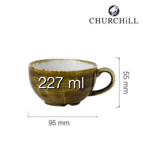 Photo for Stonecast Plume Green cappuccino cup, 227ml 2