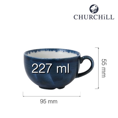Photo for Stonecast Plume Ultramarine cappuccino cup, 227ml 2