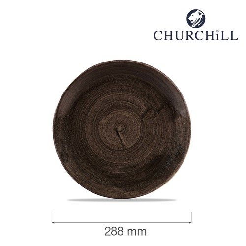 Photo for Stonecast Patina Iron Black coupe plate, 288mm 2