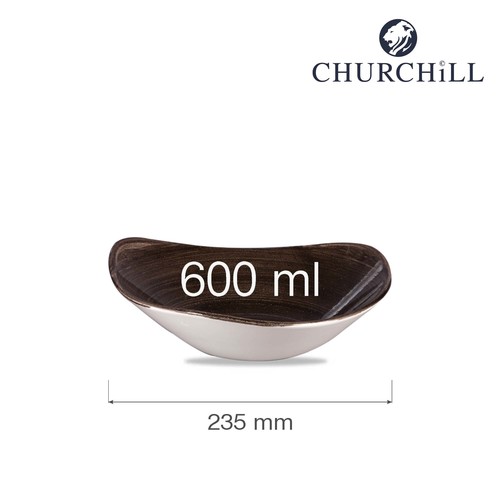 Photo for Stonecast Patina Iron Black triangular bowl, 235mm 2