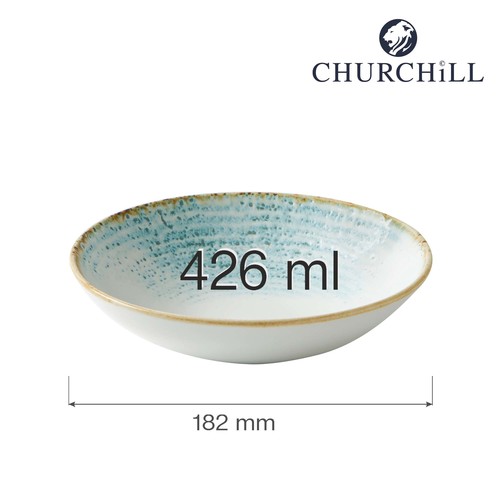 Photo for Homespun Accents Aquamarine coupe bowl, 182mm 2