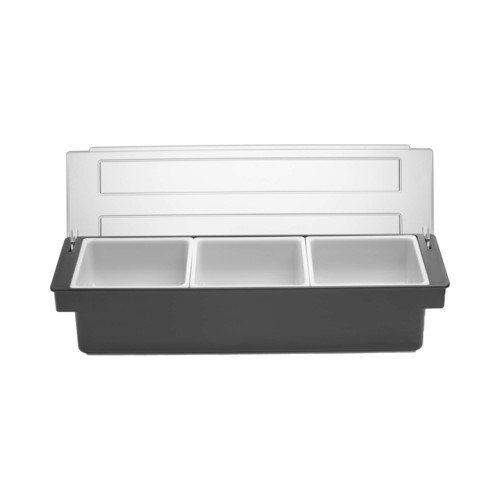 Foto für Barkeeper-Behälter für Drink-Zutaten – 3 Einsätze, Bar Up, schwarz, 480 x 150 x (H) 100 mm 2
