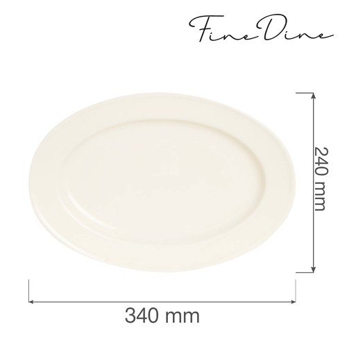 Photo for Crema oval dish, 340x240mm 2