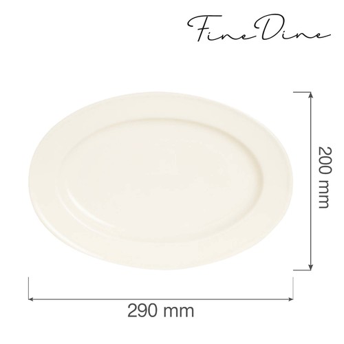Zdjęcie do Oval serveringsfat Crema 290x200 mm 2