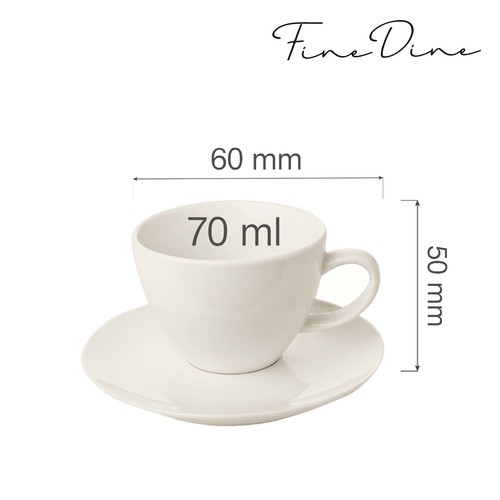 Fotografia pre Elegantný šálka s tanierikom na espresso Crema 70 ml 2