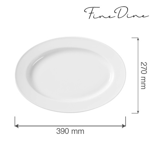 Zdjęcie do Овальное блюдо Bianco 390x270 мм 2