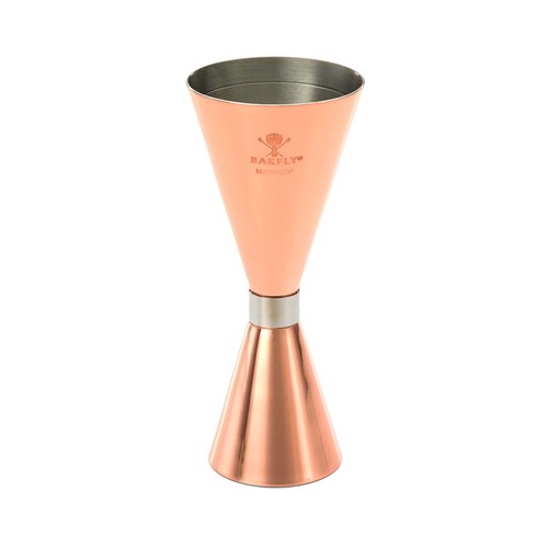 Fotografie pro Jigger - Barmanova odměrka Slim Style, 2 oz., 30/60 ml měděná s ocelovým okrajem, Barfly 2