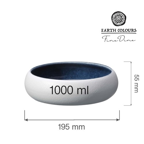 Photo for Goro White Blue Bowl 195mm, 1000 ml 2