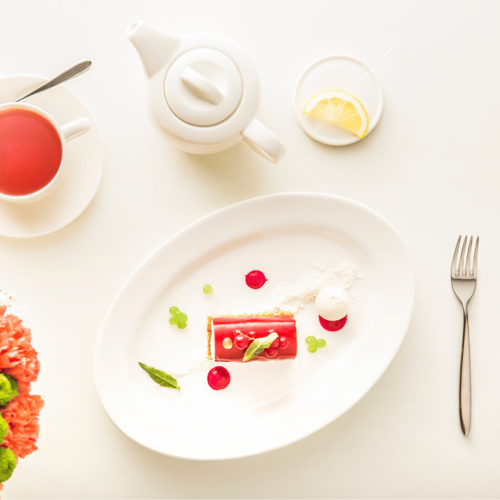 Photo for Ivory oval platter, 450x345x(H)56mm 2