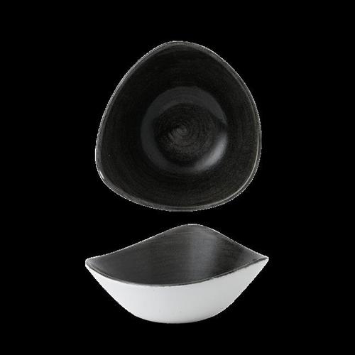 Photo for Stonecast Patina Iron Black triangular bowl, 185mm 2