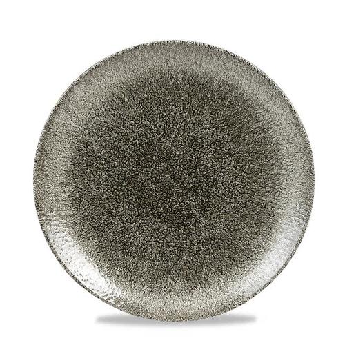 Photo for Raku Quartz Black coupe plate, 217mm 2