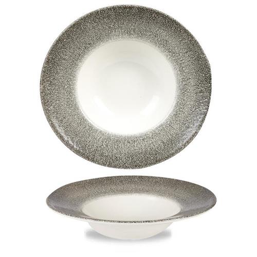 Photo for Raku Quartz Black Profile wide rim bowl, 280mm 2