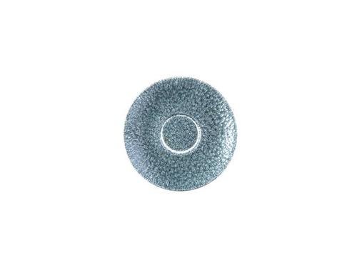Photo for Raku Topaz Blue cappuccino saucer, 156mm 2