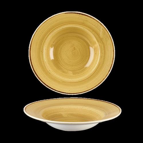 Photo for Stonecast Mustard wide rim bowl, 240mm 2