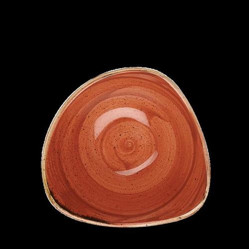 Photo for Stonecast Orange triangular bowl, 235mm 2