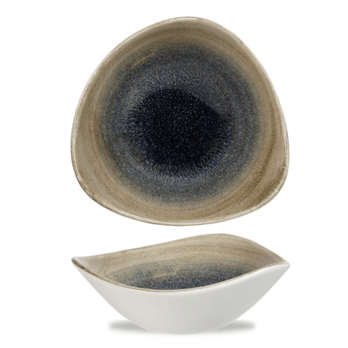 Photo for Stonecast Aqueous Bayou triangular bowl, 185mm 2