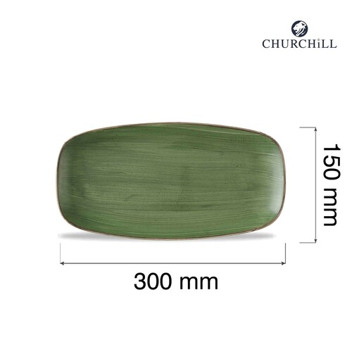 Zdjęcie do Talerz prostokątny Stonecast Sorrel Green, 300x150mm 2