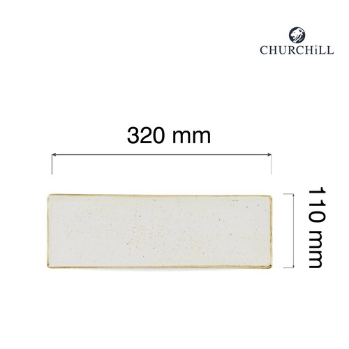 Zdjęcie do Taca porcelanowa Stonecast Barley White, 320x110mm 2