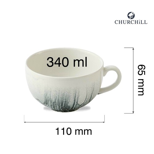 Fotografia pre Tide Black šálka na cappuccino, 340 ml 2