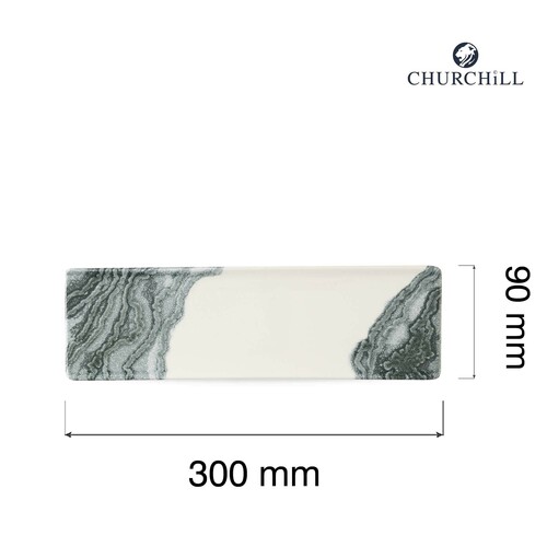 Photo for Tide Black Porcelain Tray, 300x90mm 2