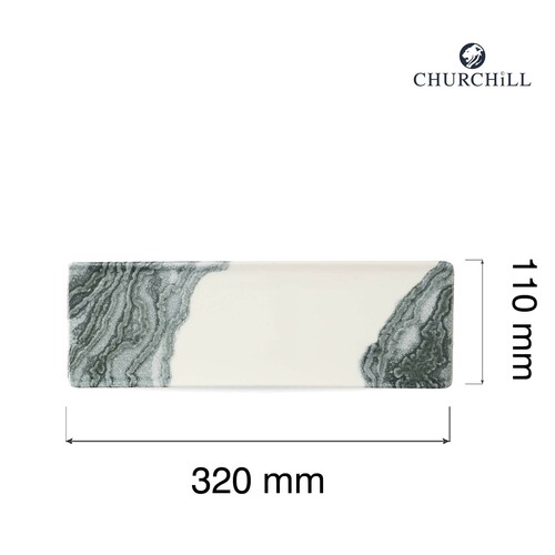 Photo for Tide Black Porcelain Tray, 320x110mm 2
