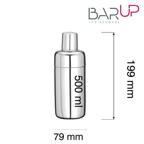 Zdjęcie do 3-компонентный шейкер Cobbler, BarUp, 0,5 л, ⌀79x(H)199 мм 2