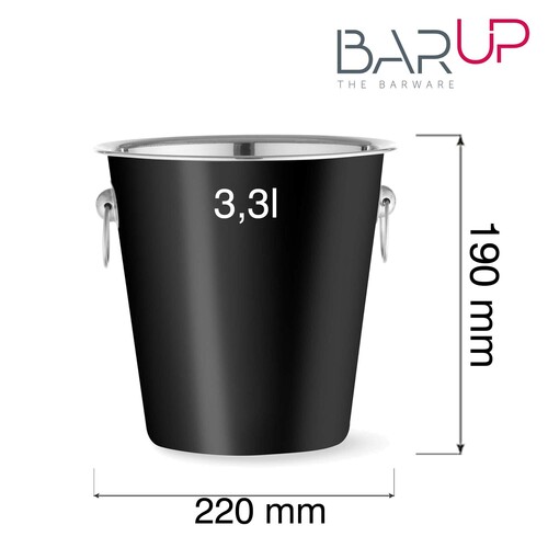 Zdjęcie do Champagnehink, BarUp, 3,3 l, svart, ⌀220x(H)190 mm 2