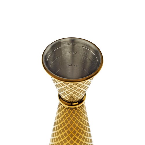 Zdjęcie do Miarka barmańska w stylu japońskim Diamond Lettice, złota, BarFly, 30/60ml 2