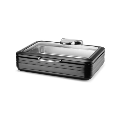 Zdjęcie do Podgrzewacz indukcyjny ze szklaną pokrywą De Luxe Black, GN 1/1 2