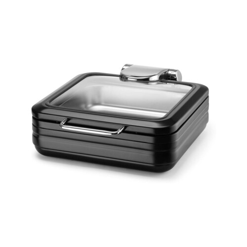 Zdjęcie do Induktionsvärmare med glaslock De Luxe Black, GN 2/3 2