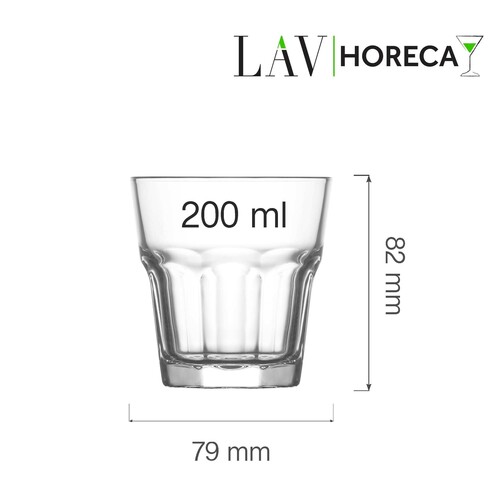 Zdjęcie do Szklanka niska do wody Amsterdam 200 ml, LAV (dawniej LV-ARA218Z) 2