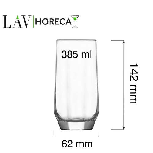 Zdjęcie do Szklanka wysoka Riga, 385ml, LAV 2