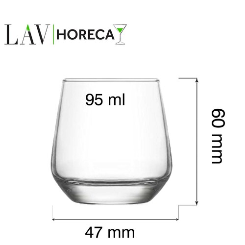 Zdjęcie do Szklanka do wody do espresso Lyon, 95ml, LAV 2