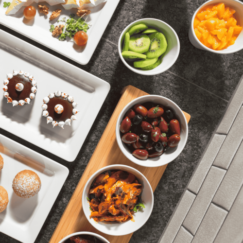 Fotografia pre Melamínová miska Velocity so skosenými okrajmi 110 x 110 mm 2