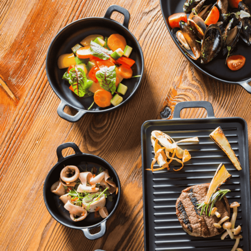 Zdjęcie do Naczynie do serwowania z melaminy Little Chef okrągłe, czarny 2