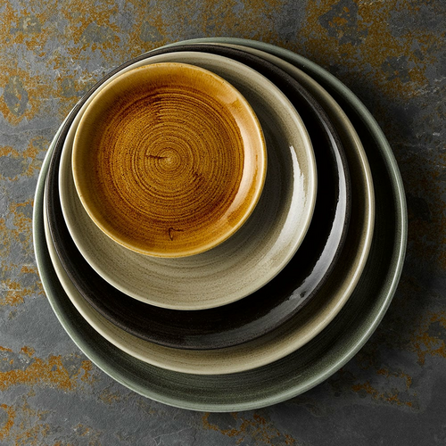 Zdjęcie do Talerz płytki coupe Stonecast Patina Antique Taupe, 220mm 2