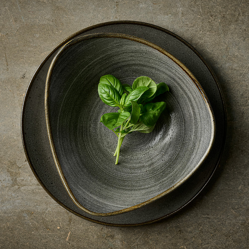 Photo for Stonecast Raw Black shallow plate, 220 mm 2