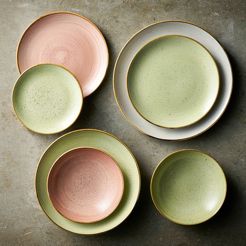 Photo for Stonecast Raw Green shallow plate, 220 mm 2