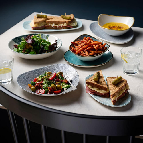 Foto für Stonecast Raw Teal Evolve Coupe Plate 8.67" [de] 2