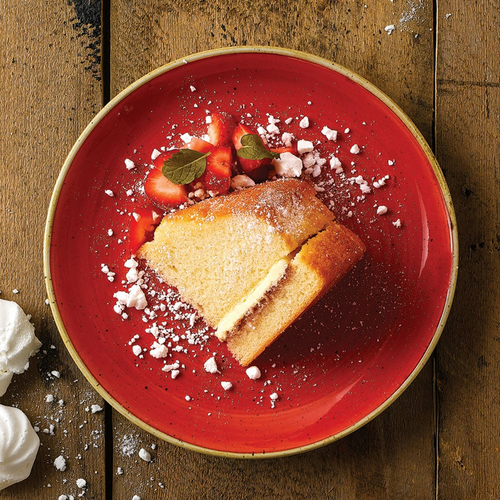Photo for Stonecast Berry Red shallow plate, 220 mm 2