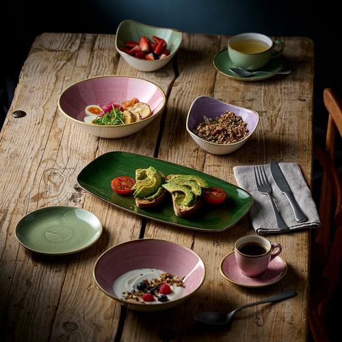 Photo for Stonecast Petal Pink deep coupe bowl, 220 mm, 1100 ml 2