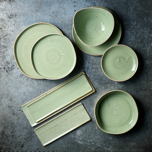 Photo for Stonecast Sage Green shallow plate, 220 mm 2